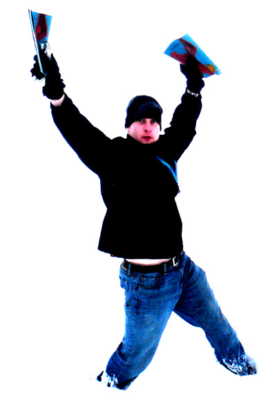 Dave Celebrating Victory